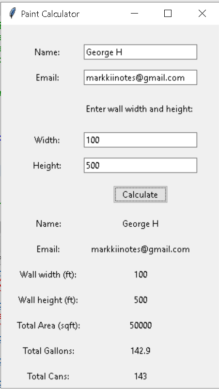 Python example